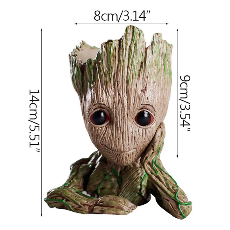 Home Decoration Crafts Miniature Model Office Desktop Display Cartoon Groot Figurines Handicrafts Decor Tree Man Ornament 5CM-Leplay