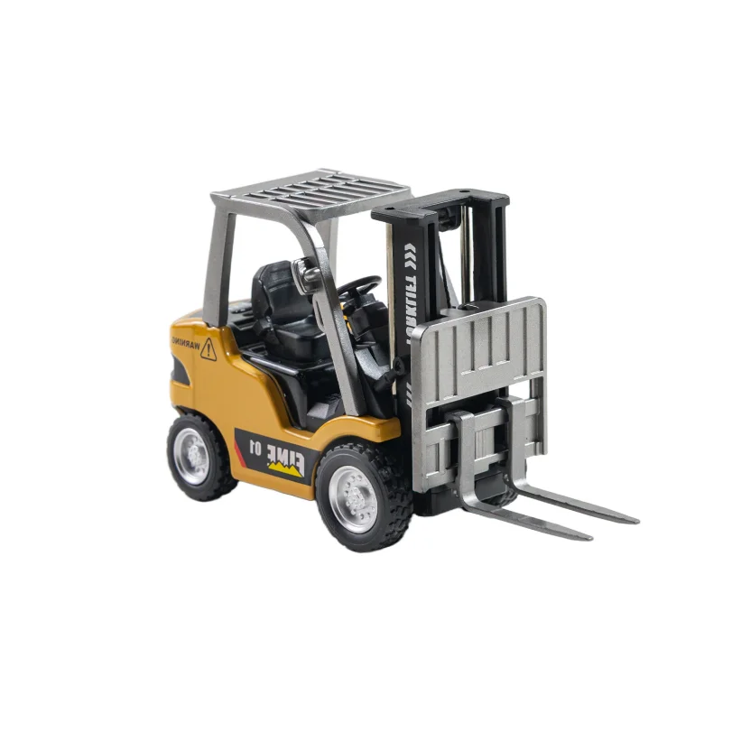 1: 64 Desktop Mini Alloy Remote Control Small Forklift Electric Simulation Engineering Vehicle Model Boy Remote Control Car With-Leplay