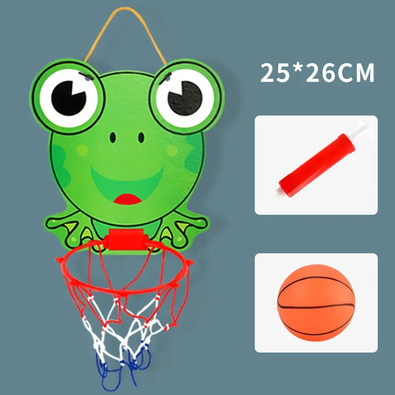Kids Basketball Hoop Kit Cartoon Creative Animals Basketball Stand Outdoor Indoor Game Sport Play Toys For Children Kids-Leplay
