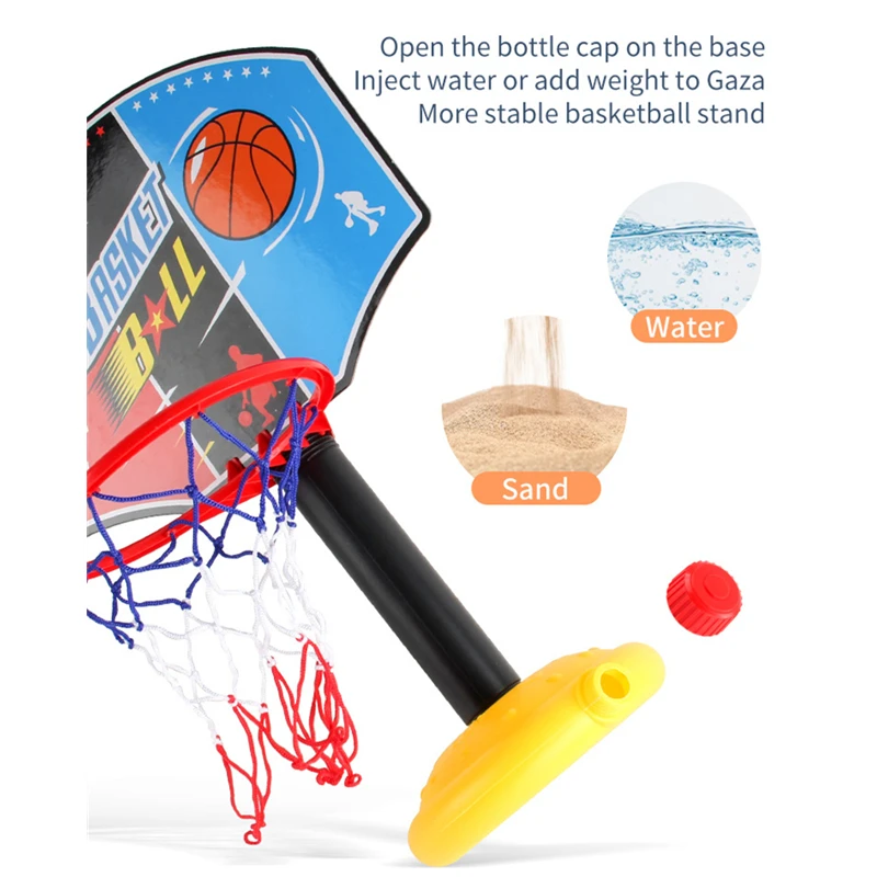 Toddler Adjustable Basketball Hoop 52-115CM Stand Rack for Kids Baby Outdoor Indoor Ball Sport Backboard Rim Shoot Children Toy-Leplay