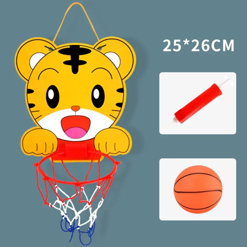 Kids Basketball Hoop Kit Cartoon Creative Animals Basketball Stand Outdoor Indoor Game Sport Play Toys For Children Kids-Leplay