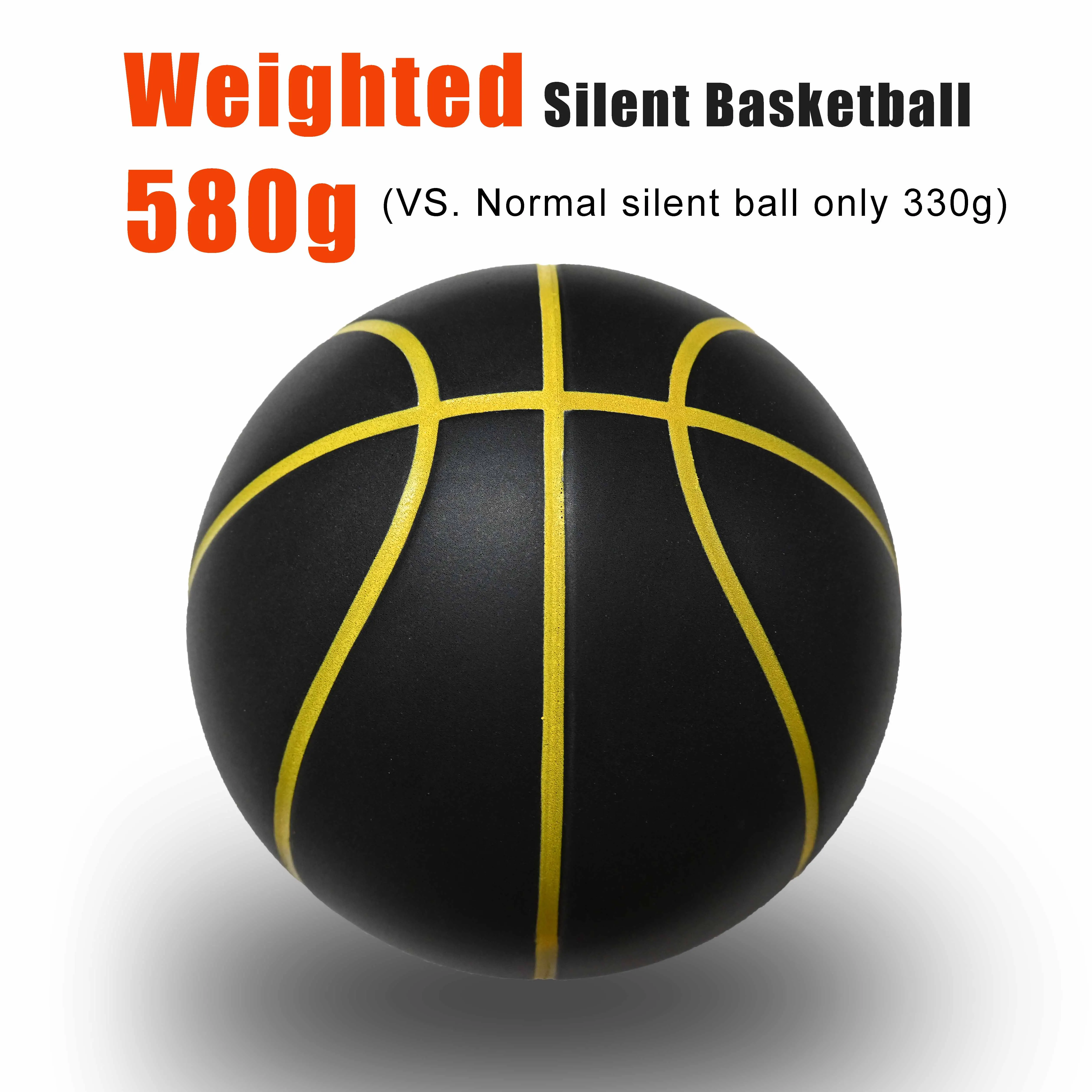 580G Silent Basketball Noiseless Dribble Indoor Size 7- 29.5inch PU Foam Airless Basketball Quiet Bounce 90% of Real Basketball-Leplay