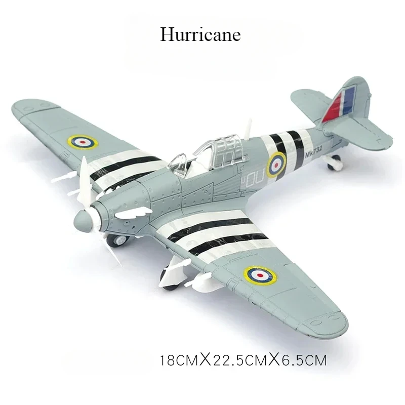 1/48 WWII American Corsair Mustang British Spitfire Hurricane German BF109 Fighter Jet Plastic Assembled Airplane Model Kit Toy-Leplay