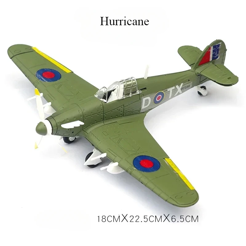 1/48 WWII American Corsair Mustang British Spitfire Hurricane German BF109 Fighter Jet Plastic Assembled Airplane Model Kit Toy-Leplay