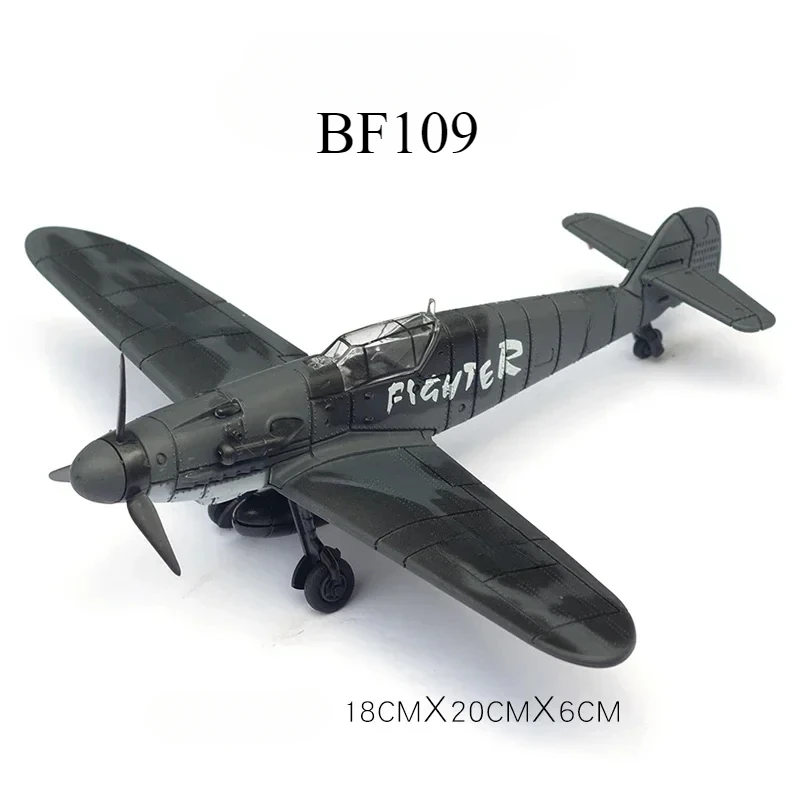 1/48 WWII American Corsair Mustang British Spitfire Hurricane German BF109 Fighter Jet Plastic Assembled Airplane Model Kit Toy-Leplay