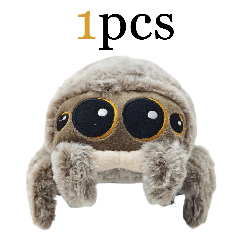 Stuffed Soft Animals Plushies Spider Toy Black Little Lucas Simulated Pillow Doll Anime Game Room Pillow Decora Kid Gift-Leplay