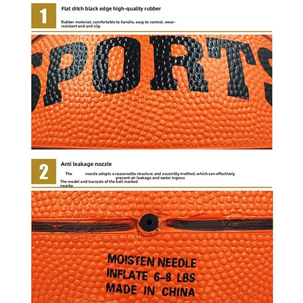 Size 3/5/7 Professional PU Leather Wear-Resistant Basketball For Outdoor Indoor Match Training Basketball For Kids Adults-Leplay