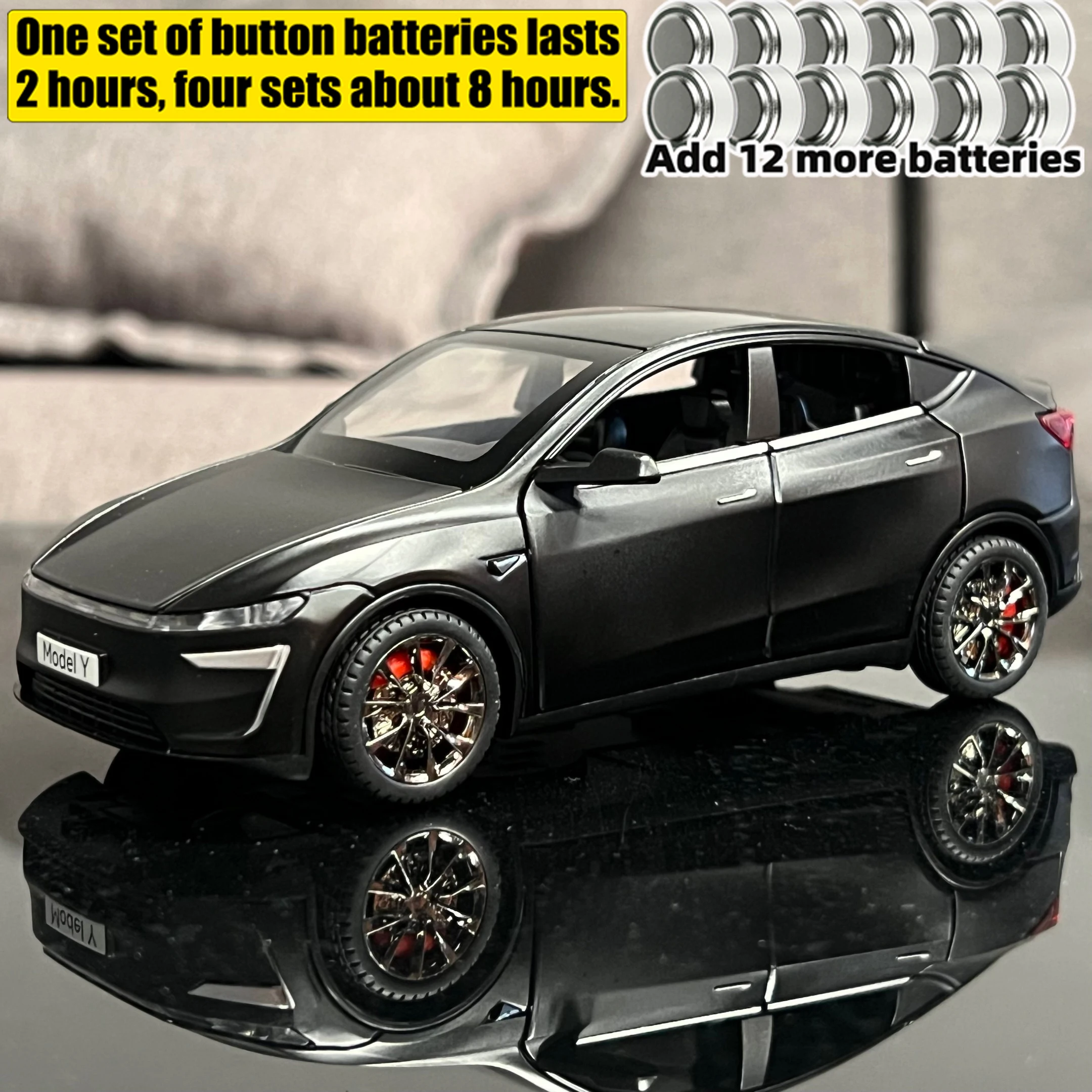 New 1:32 Model Y Electric SUV Alloy Metal Diecast Model Car Sound And Light Pull Back Children Toy Cars Birthday Present Friend-Leplay