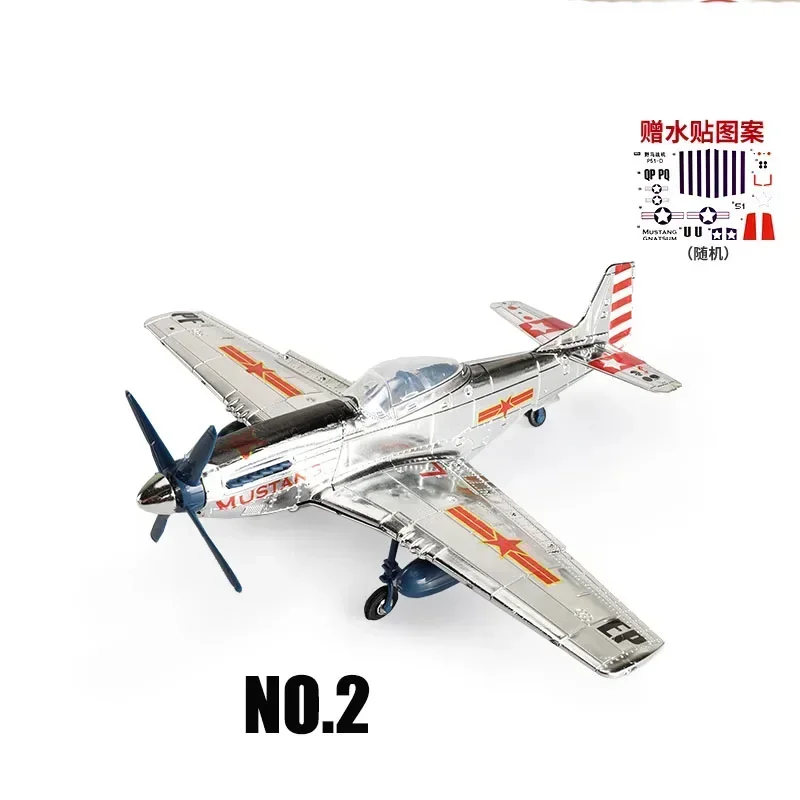 1/48 WWII American Corsair Mustang British Spitfire Hurricane German BF109 Fighter Jet Plastic Assembled Airplane Model Kit Toy-Leplay