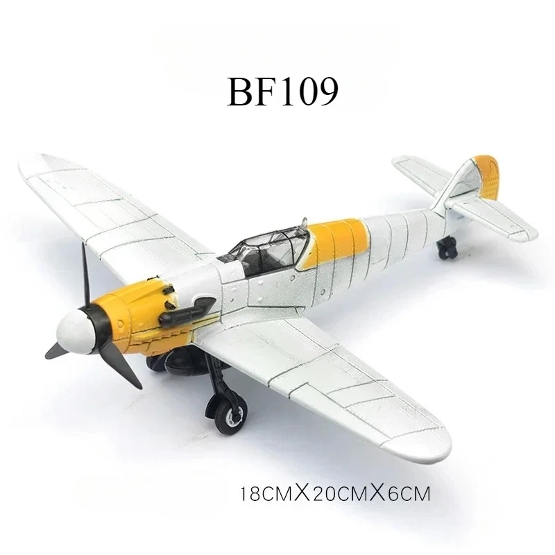 1/48 WWII American Corsair Mustang British Spitfire Hurricane German BF109 Fighter Jet Plastic Assembled Airplane Model Kit Toy-Leplay