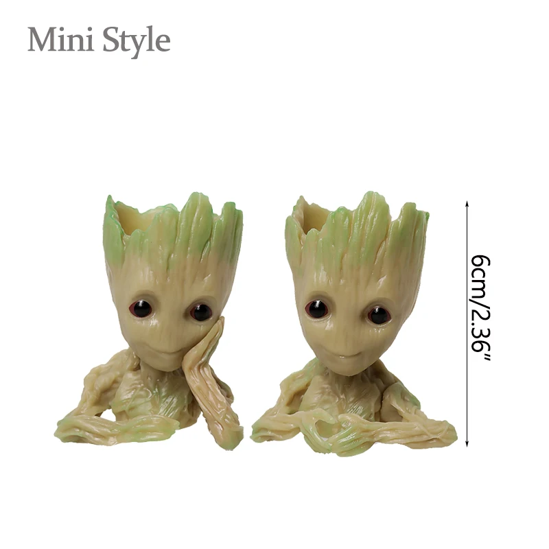 Home Decoration Crafts Miniature Model Office Desktop Display Cartoon Groot Figurines Handicrafts Decor Tree Man Ornament 5CM-Leplay
