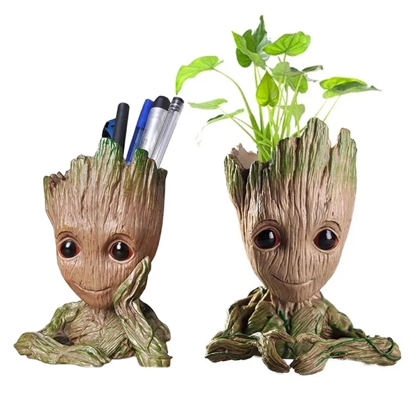Home Decoration Crafts Miniature Model Office Desktop Display Cartoon Groot Figurines Handicrafts Decor Tree Man Ornament 5CM-Leplay