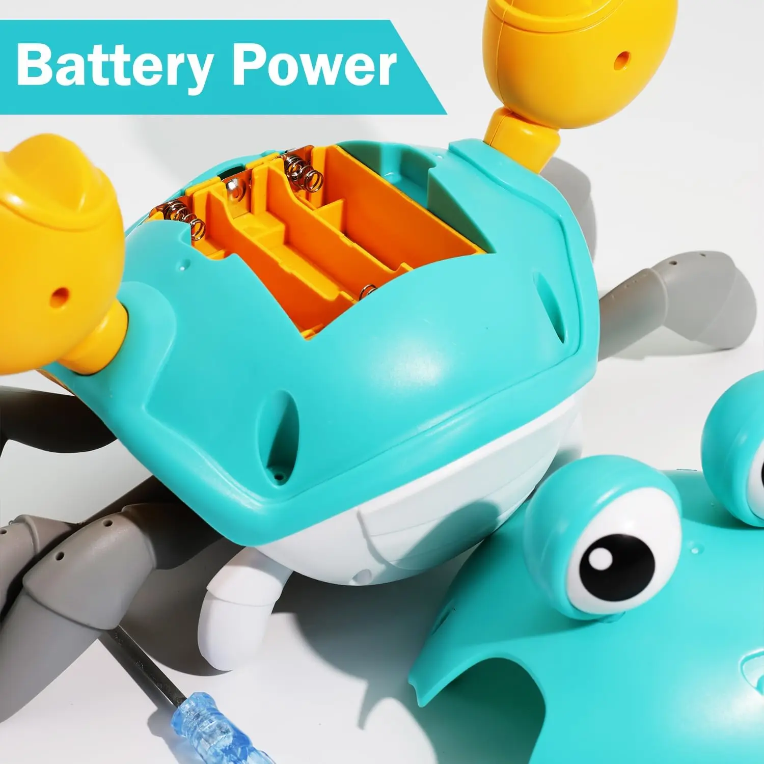 Induction Escape Crab Electric Pets Musical Toys Toddler Crawling Baby Walker Crab Interactive Toys for Children Gifts-Leplay