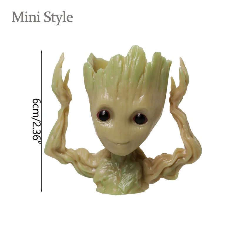 Home Decoration Crafts Miniature Model Office Desktop Display Cartoon Groot Figurines Handicrafts Decor Tree Man Ornament 5CM-Leplay
