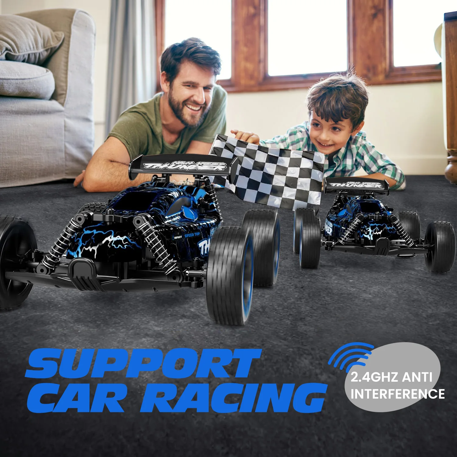  RC Car 20km/h High Speed Car Radio Controled Machine 1:18 Remote Control Car Toys For Children Kids Gifts RC Drift-Leplay