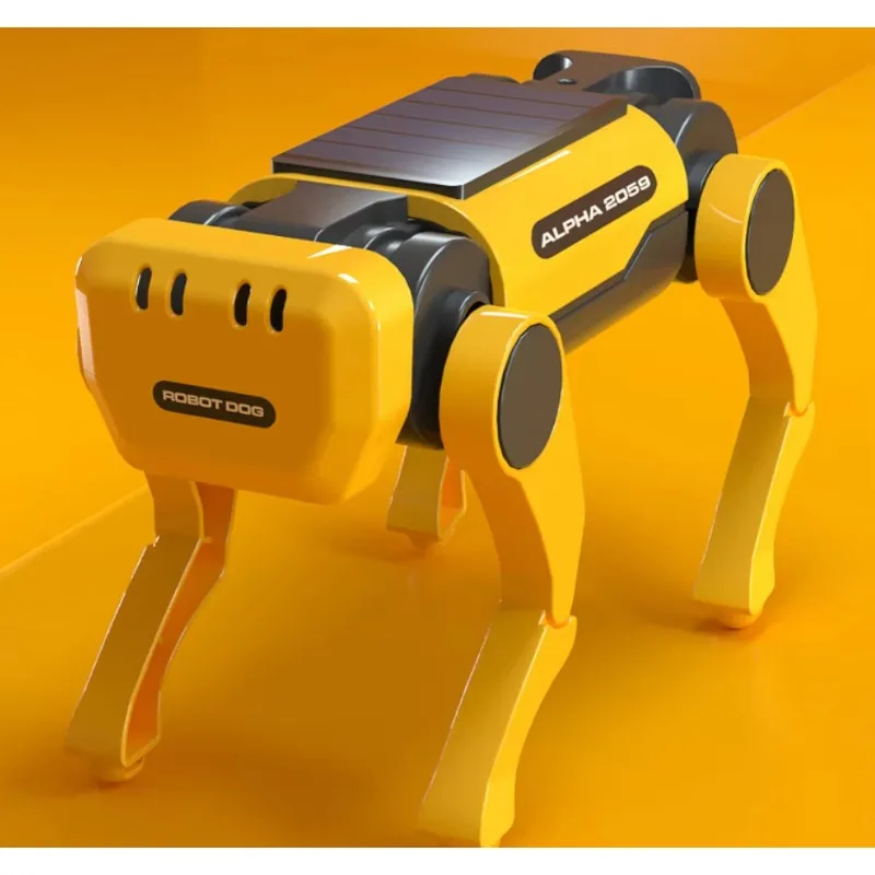 Robot Dog Science Experiment Kits Solar Powered Puppy for Kids DIY Educational Stem Toys  Children Christmas Gifts