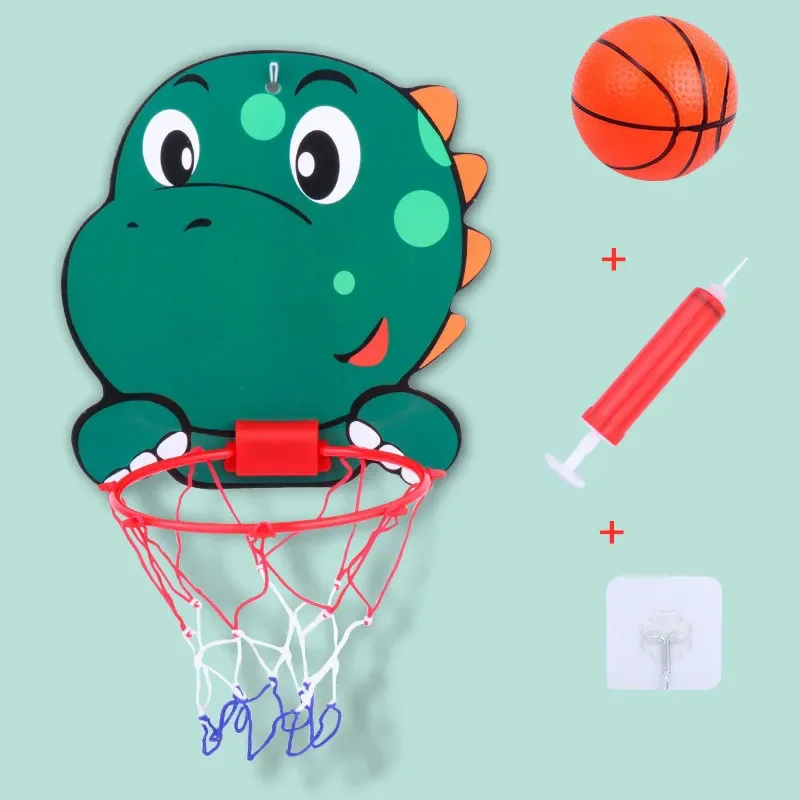 Kids Basketball Hoop Kit Cartoon Creative Animals Basketball Stand Outdoor Indoor Game Sport Play Toys For Children Kids-Leplay