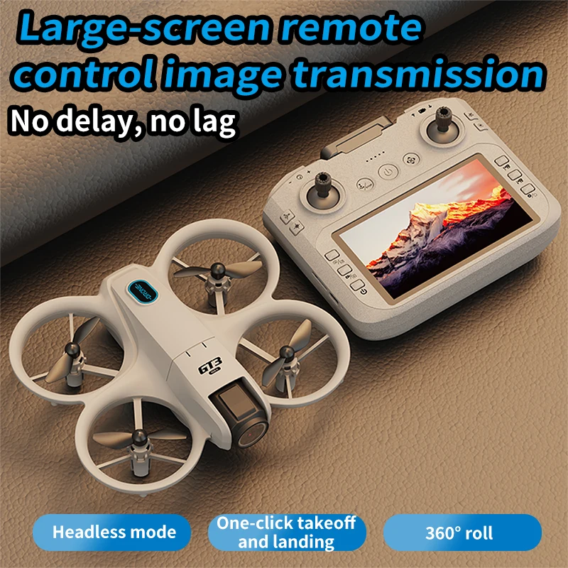 New GT3 MAX Drone 8K HD 4.3" Remote Control Headless Mode Helicopter 360° Flip Quadcopter Toys Mini Drone Fors Kid Toy Gifts-Leplay