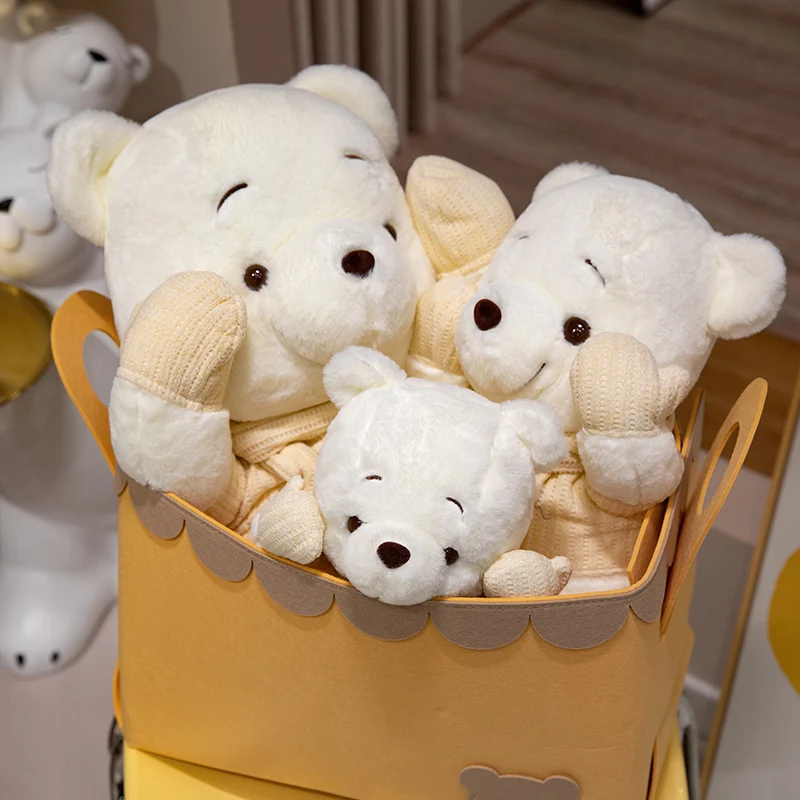 Kawaii Bear Toys Lovely  Bear Room Decor Stuffed Doll Animal Sofa Cushion Exquisit Gift For Girl