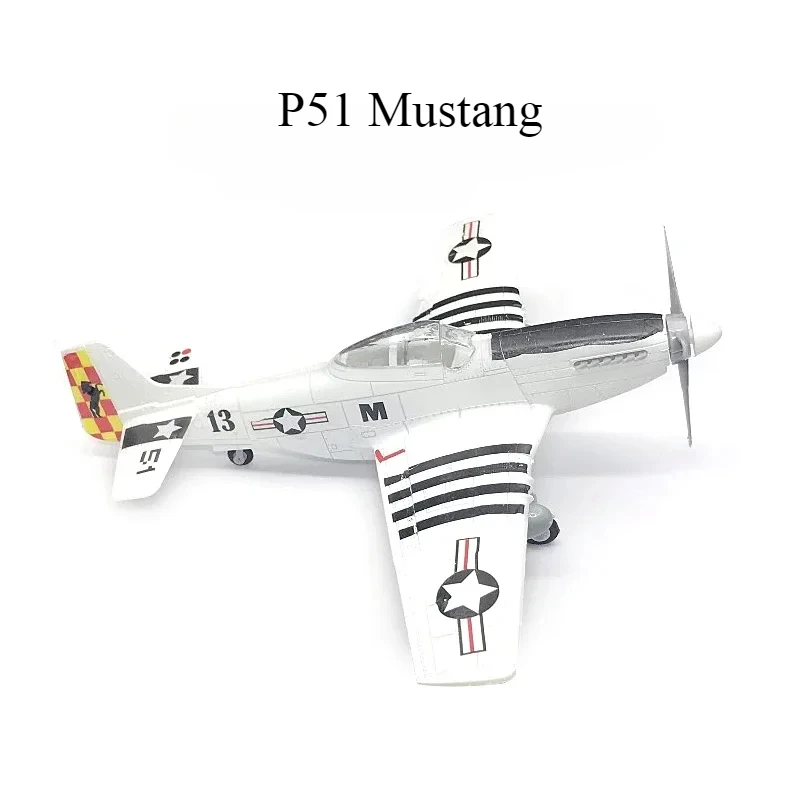 1/48 WWII American Corsair Mustang British Spitfire Hurricane German BF109 Fighter Jet Plastic Assembled Airplane Model Kit Toy-Leplay