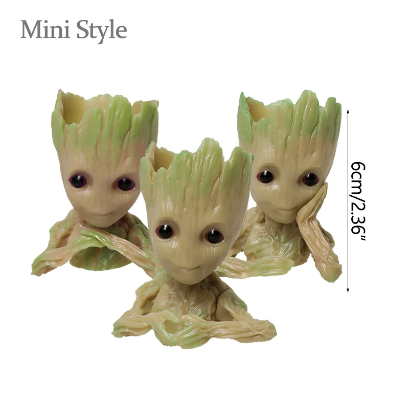 Home Decoration Crafts Miniature Model Office Desktop Display Cartoon Groot Figurines Handicrafts Decor Tree Man Ornament 5CM-Leplay