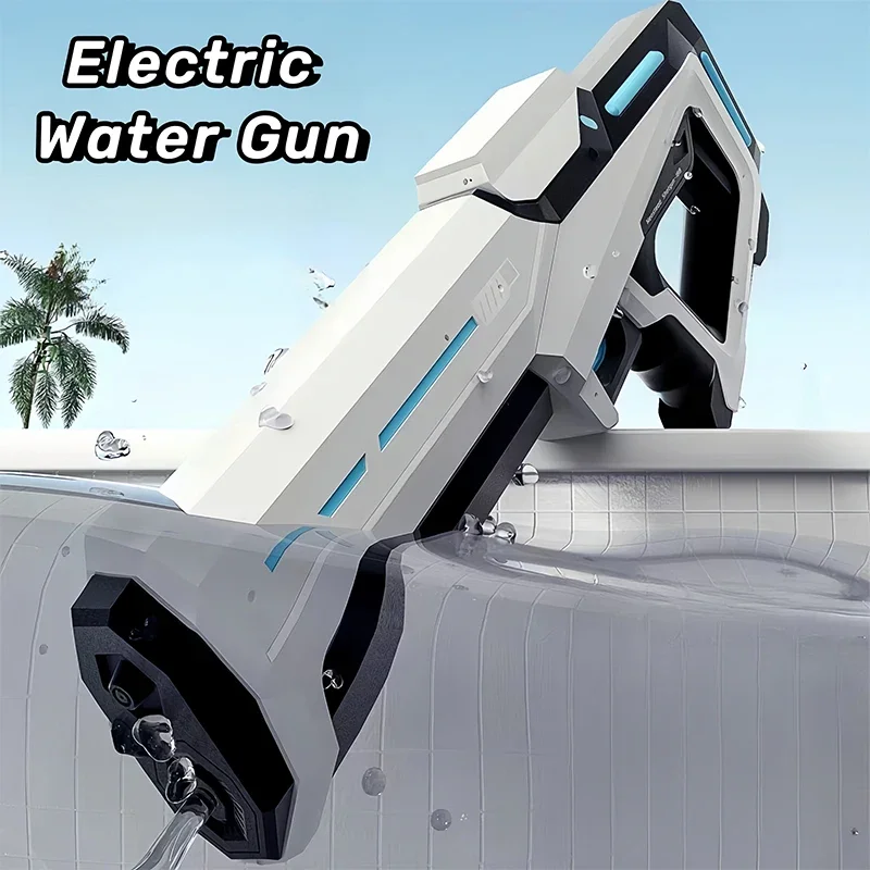 Electric Water Guns For Adults Powerful Squirt Automatic Water Suction Water Blasters Summer Outdoor Beach Toy For boys Kid Gift-Leplay