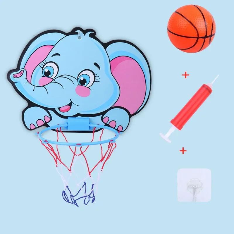 Kids Basketball Hoop Kit Cartoon Creative Animals Basketball Stand Outdoor Indoor Game Sport Play Toys For Children Kids-Leplay