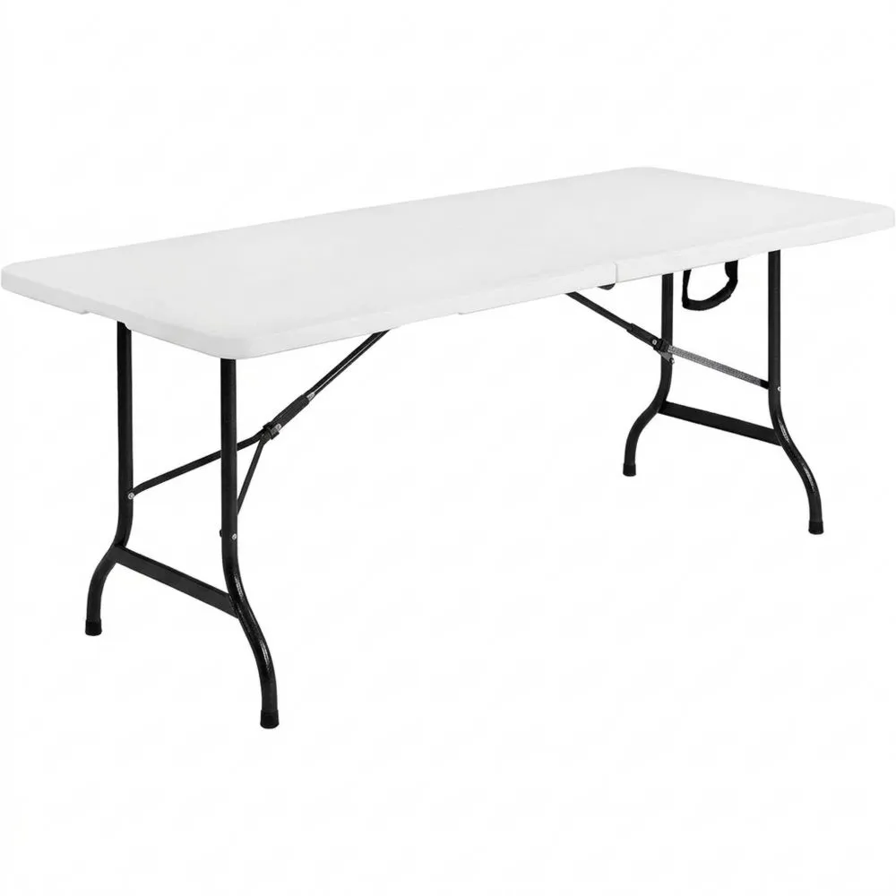 Mesas Plegables de Jardín para 8 Personas, Resistentes al Clima, Eventos al Aire Libre