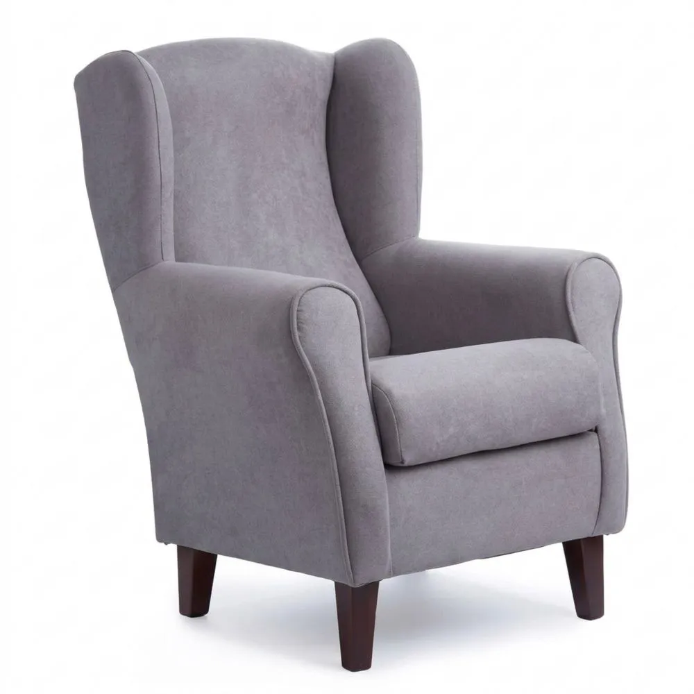 Sillón Ergonómico Tapizado en Tela Resistente a Manchas, Ideal para Lectura y Relajación en Salón - Medidas 100 x 74 x 77 cm