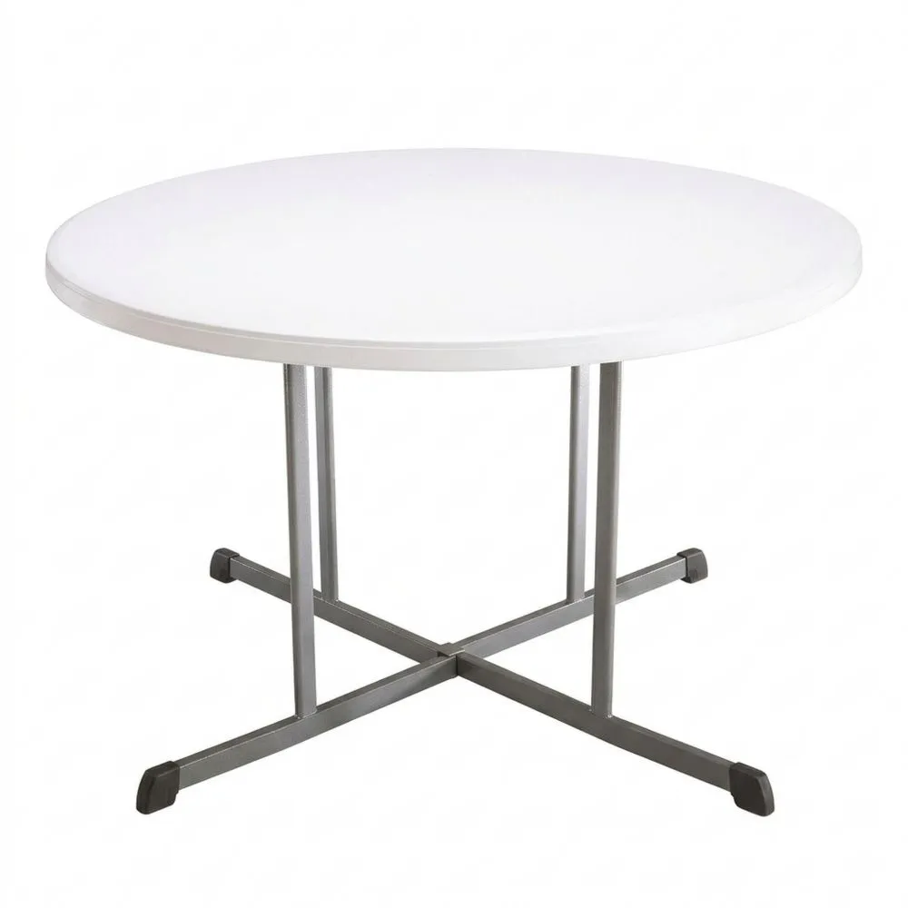 Mesa Redonda Plegable Portátil para Jardín y Terraza, 152cm x 75.5cm