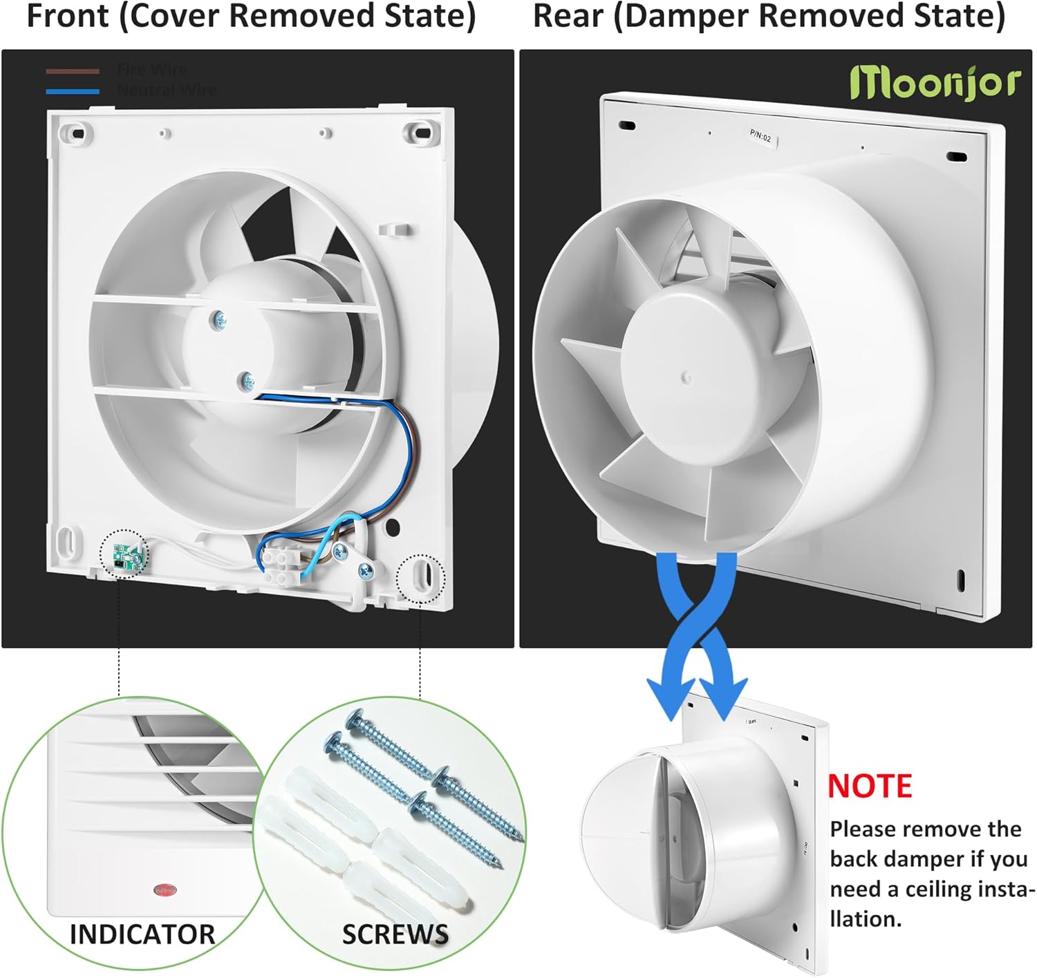 4" Exhaust Fan