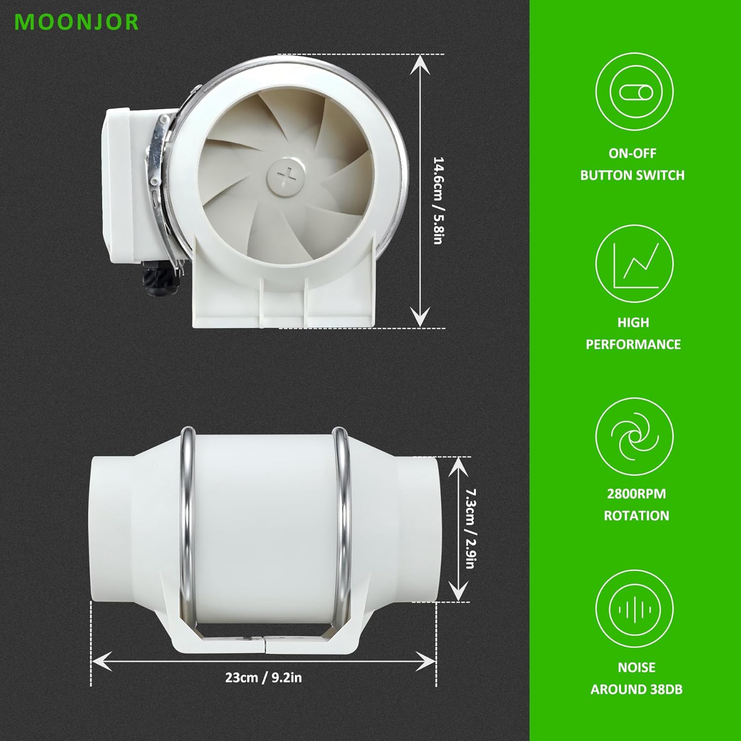 3inch Inline Duct Fan
