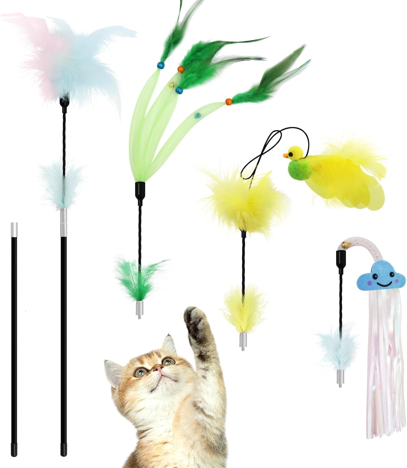 Cat Feather Wand Toy