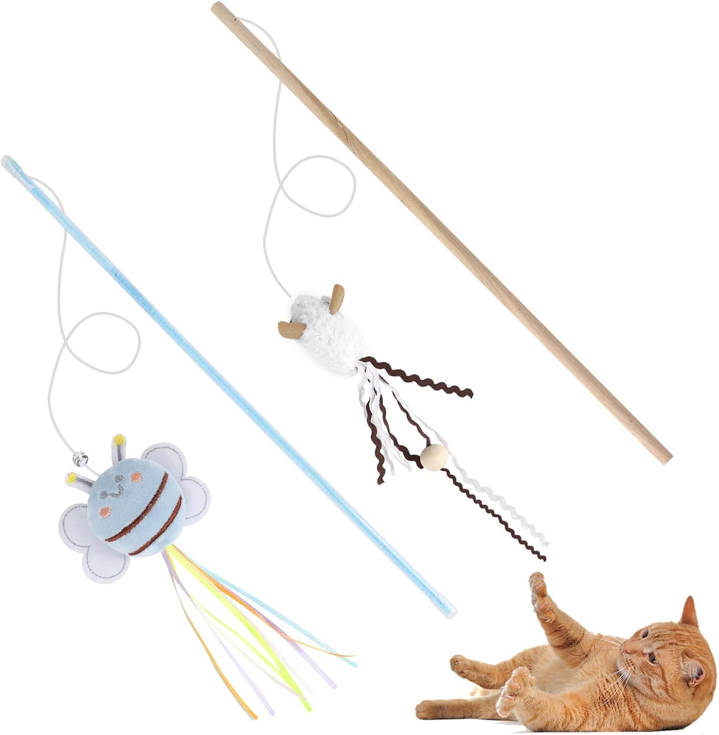 Cat Wand Toy Set