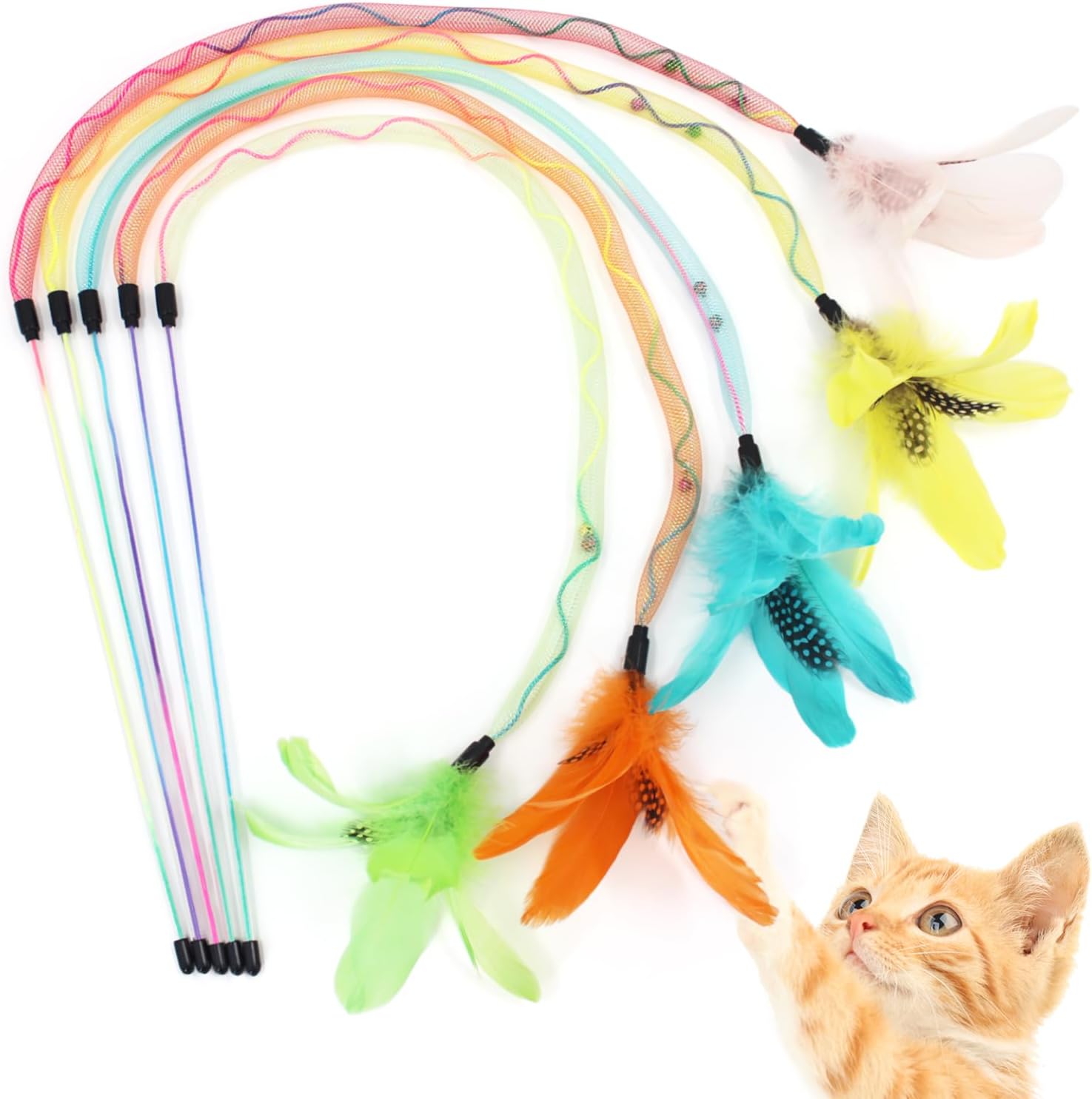 Cat Rainbow Wand Toy