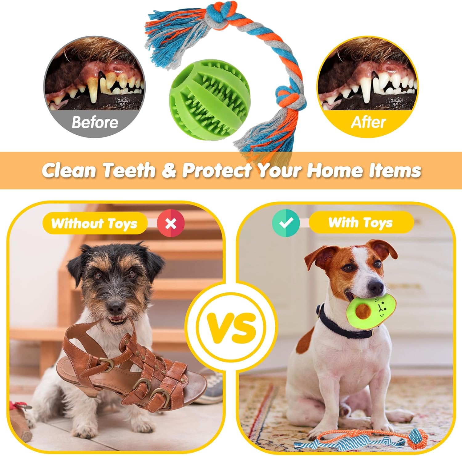 25 Pack Luxury Dog Chew Toys for Puppy