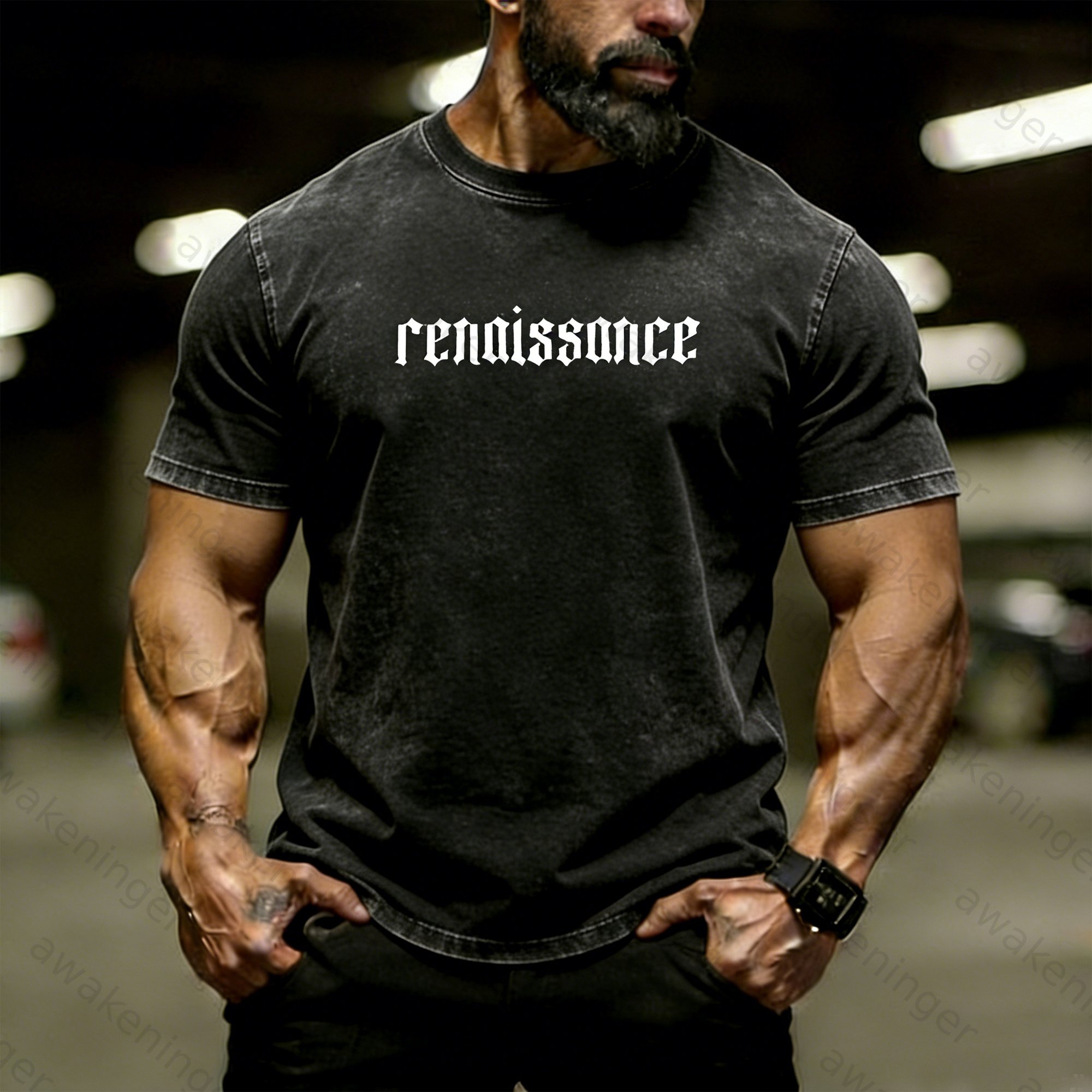 Premium Men's "Divine Revelation" Christ-Washed T-Shirt