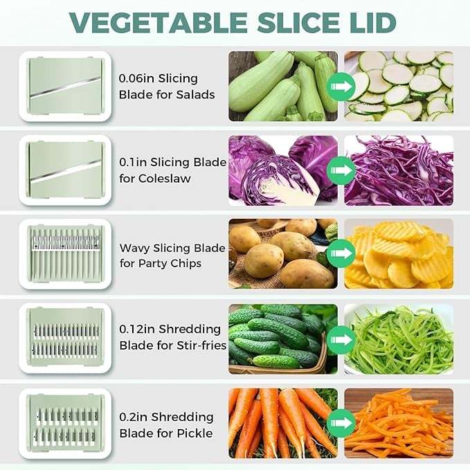 🥗 Large Capacity Salad Spinner Set with Multi-Blade Prep System