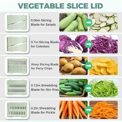 🥗 Large Capacity Salad Spinner Set with Multi-Blade Prep System