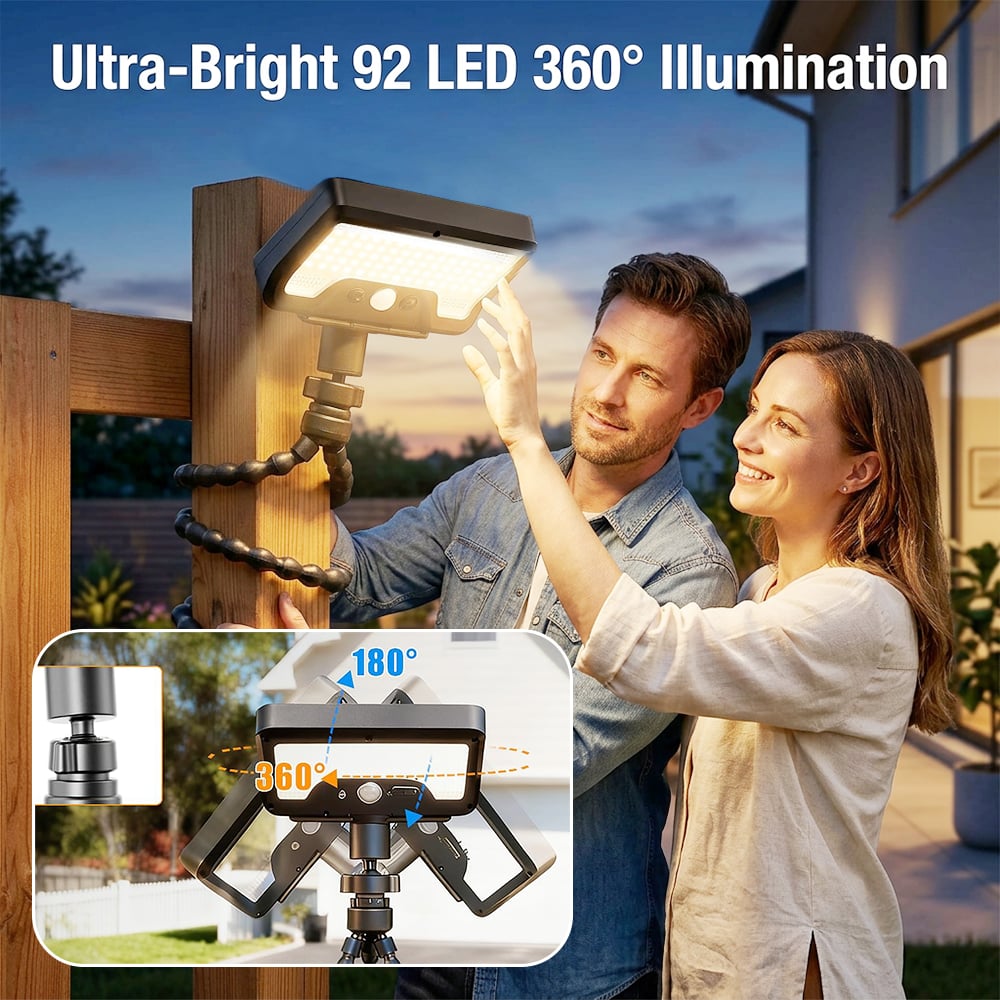 🌞 Outdoor Clip-On Solar Motion Sensor Light