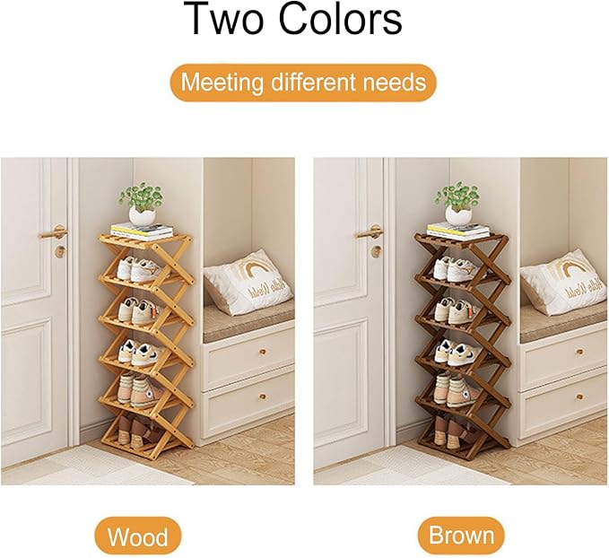 The 9-Tier No-Assembly Bamboo Rack !🌿👟