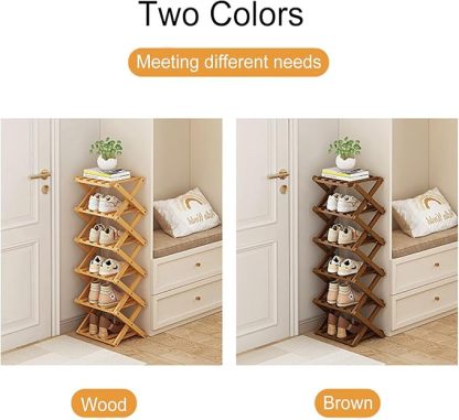 The 9-Tier No-Assembly Bamboo Rack !🌿👟