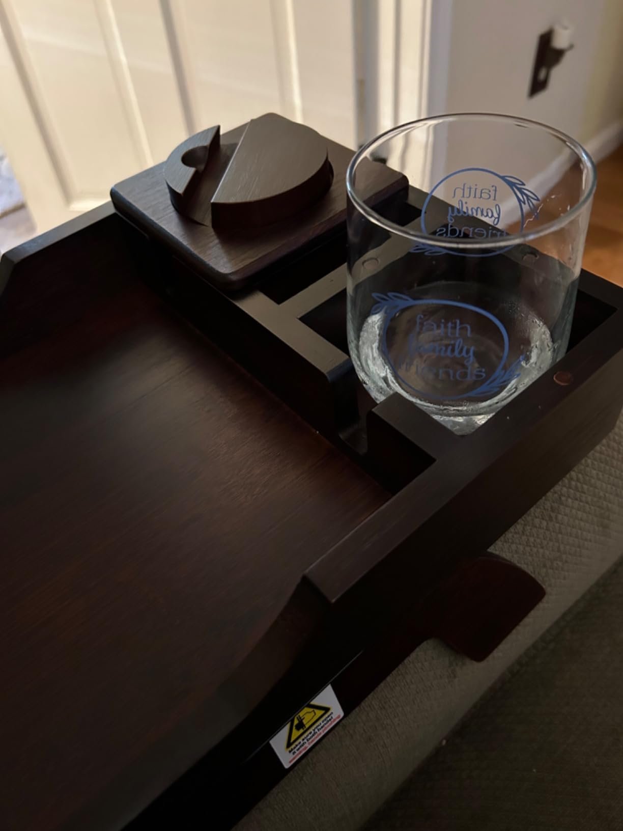 Perfect for rocking chair-glider-recliner!! Doesn&rsquo;t move