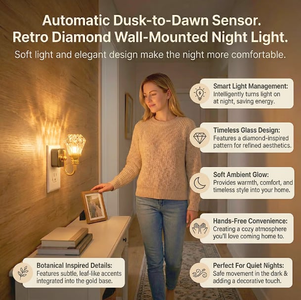 ✨Retro LED Wall Night Light