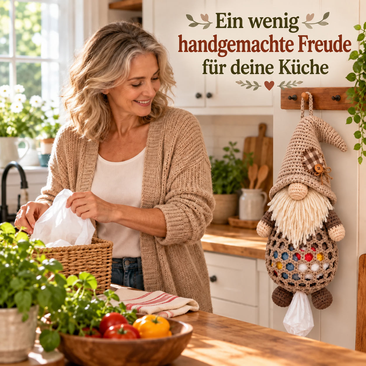 Wichtel-Beutelhalter – DIY-Häkelset