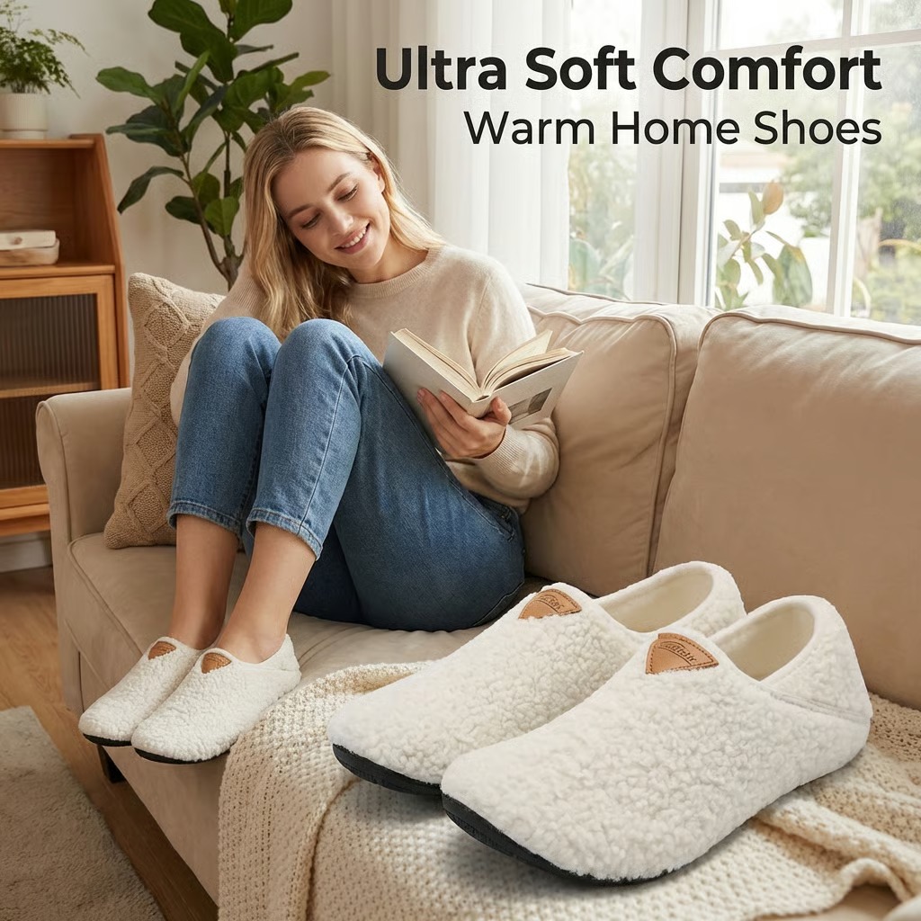 🏡 House Shoes – Slip-On Indoor Slippers