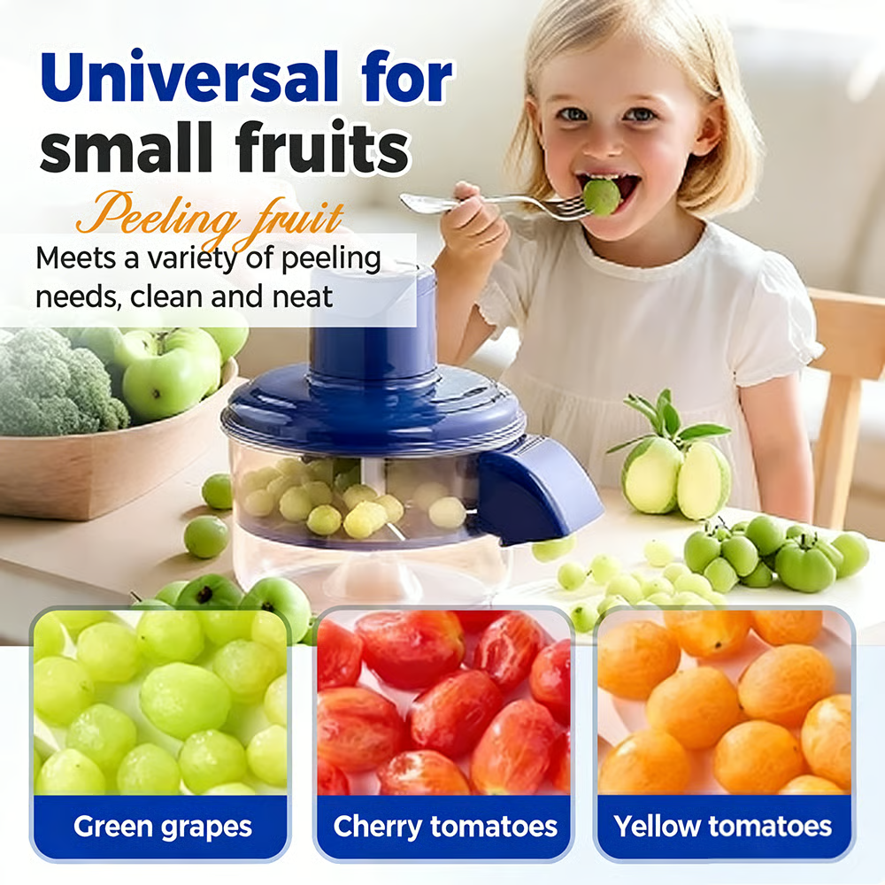 🍇 Electric Small Fruit & Garlic Peeler