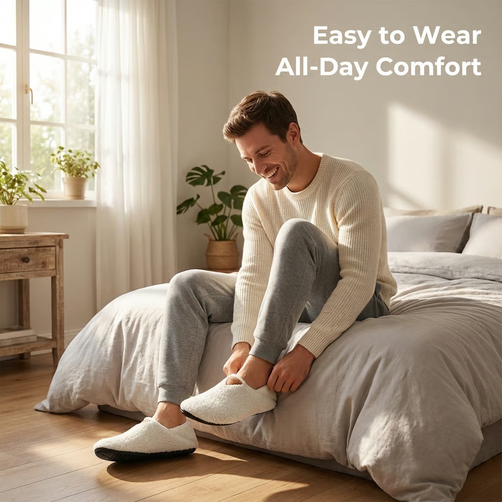 🏡 House Shoes – Slip-On Indoor Slippers