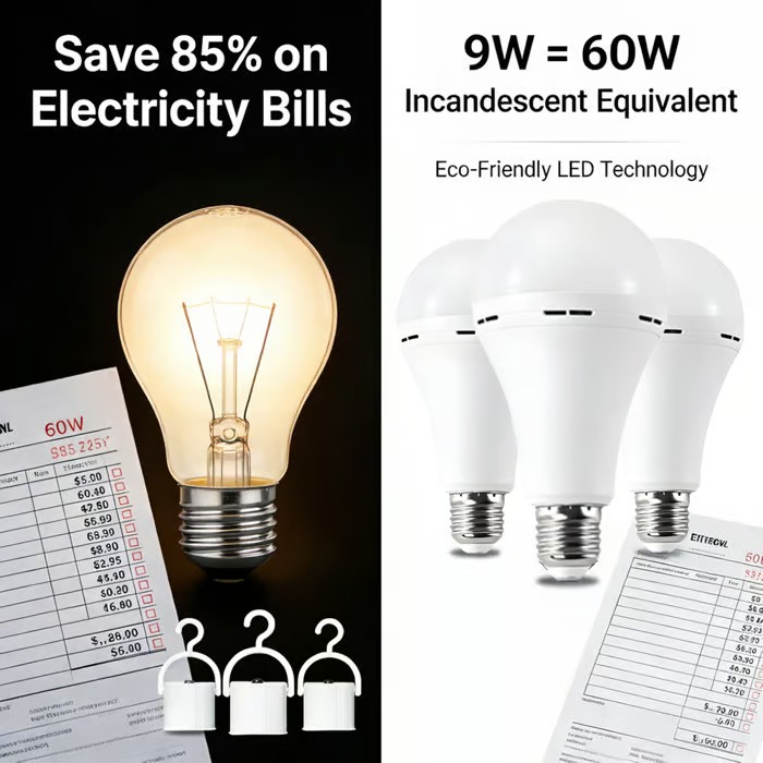 3-Pack / 6-Pack Rechargeable Emergency Light Bulbs 💡