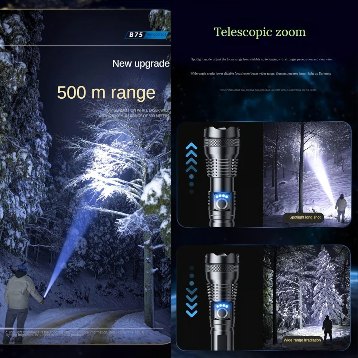 ✨Rechargeable LED Flashlight - High Lumen, Waterproof, Ultra Bright Flashlight for Emergencies